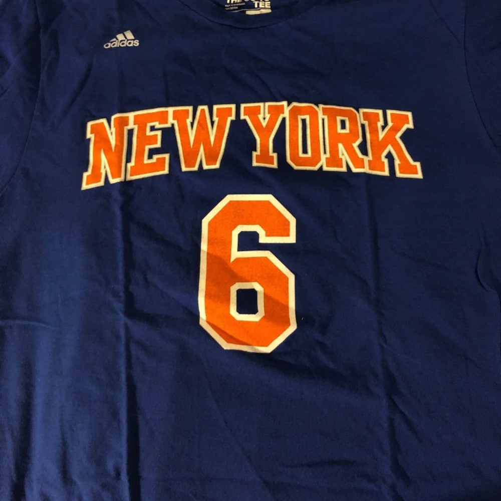 Kristaps Porzingis New York Knicks adidas L Shirt